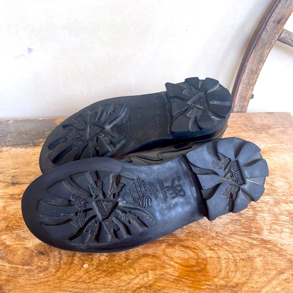 SOLD-JOHN FLUEVOG ANGELS FLAME Black Cordovan Leather Heavy Seventh Heaven Soles - Picture 10 of 14